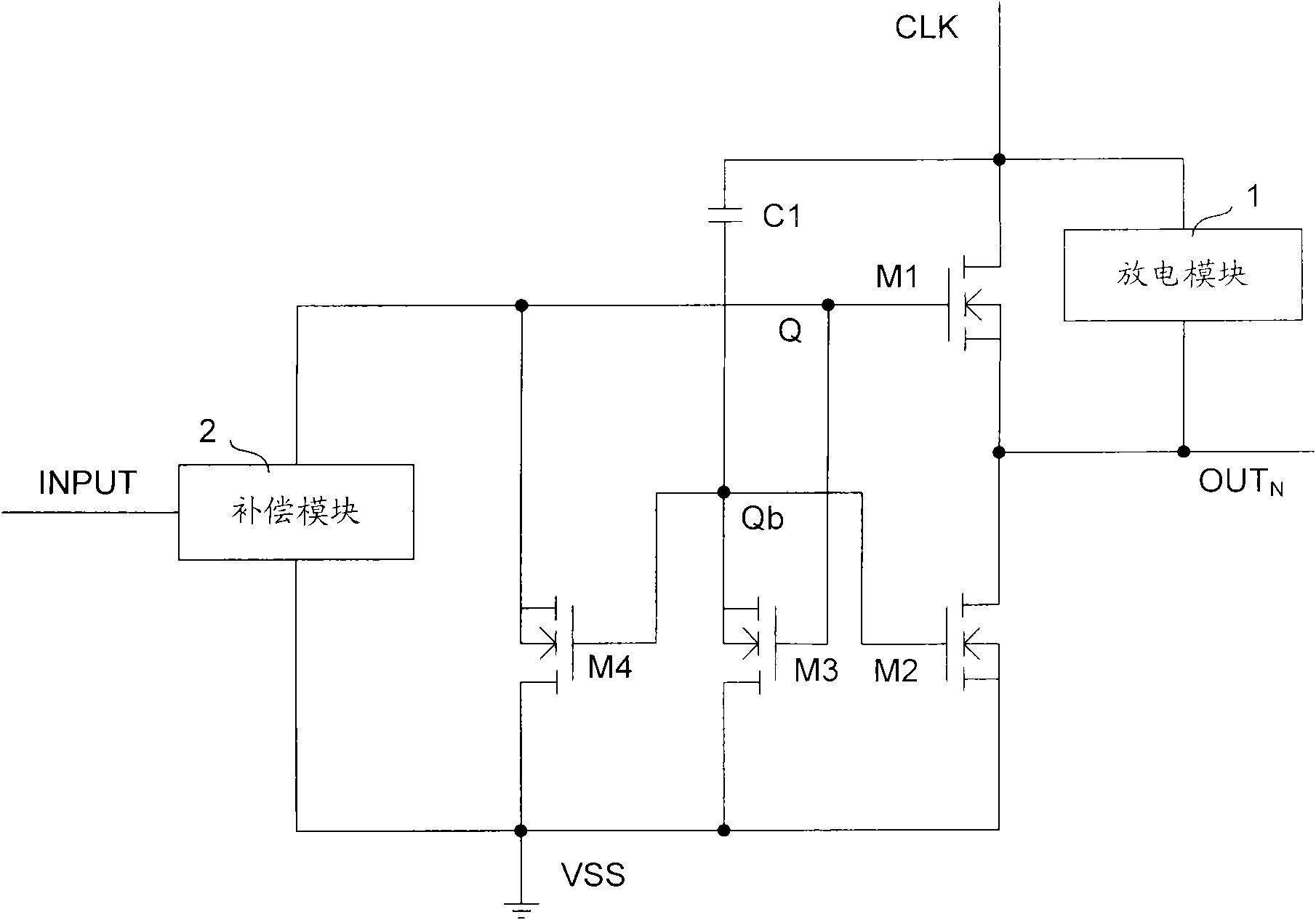 Shift register and grid line drive device thereof