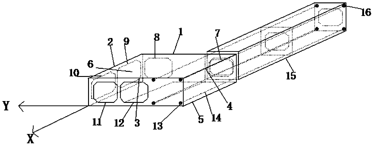 UHPC prefabricated assembled comprehensive pipe gallery horizontal curve connecting segment structure and construction method