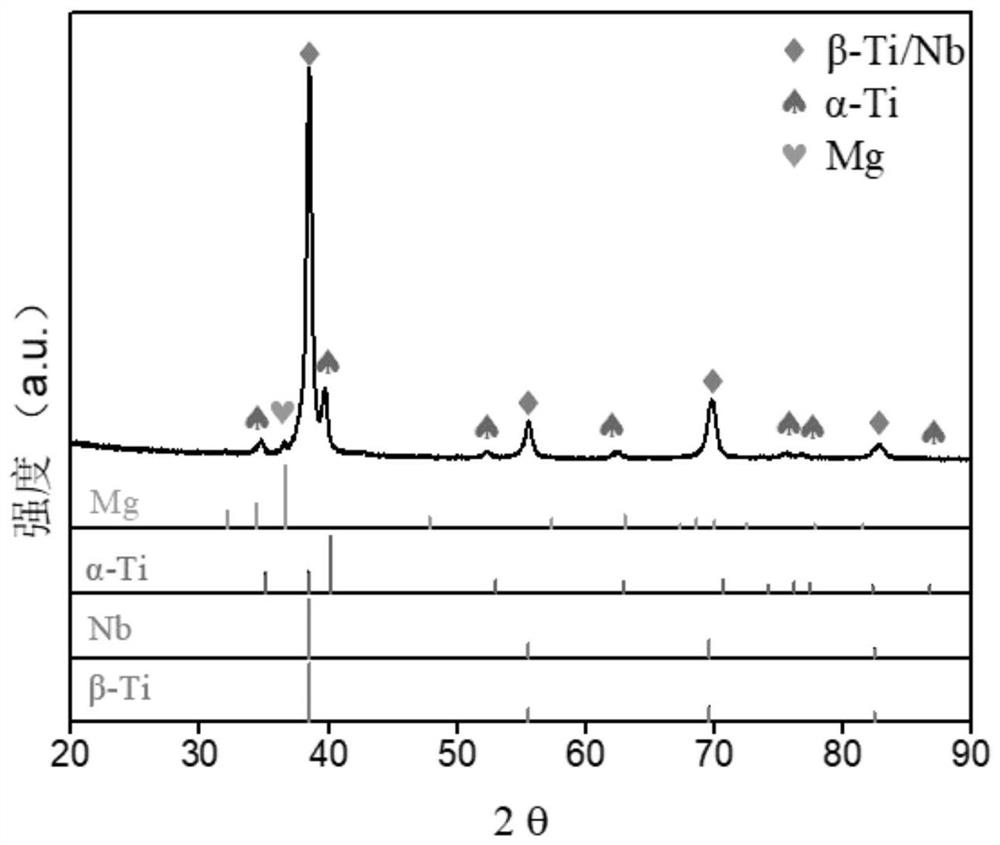 A magnesium-containing biological beta titanium alloy with micro/nano pores and preparation method thereof