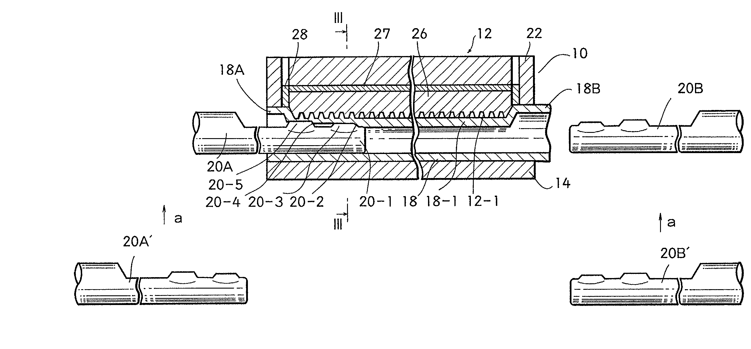 Mandrel insertion type metal forming of rack bar