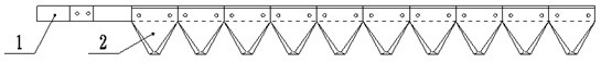 China-hemp cutting flexible driving double-layer cutter bar moving cutter component