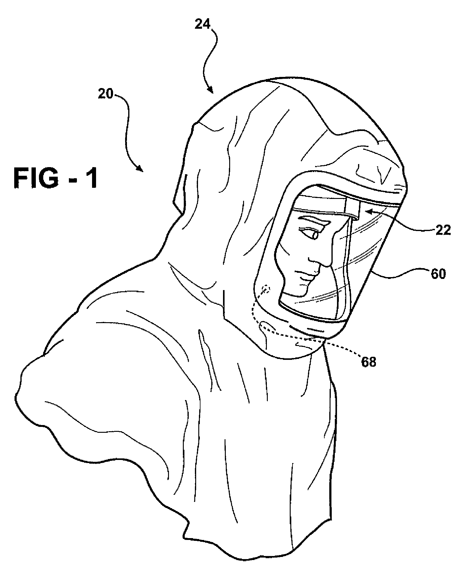 Personal protection system with head unit having easy access controls and protective covering having glare avoiding face shield