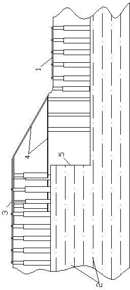 Step-type non-coal pillar mining method in steeply inclined medium-thick coal seam