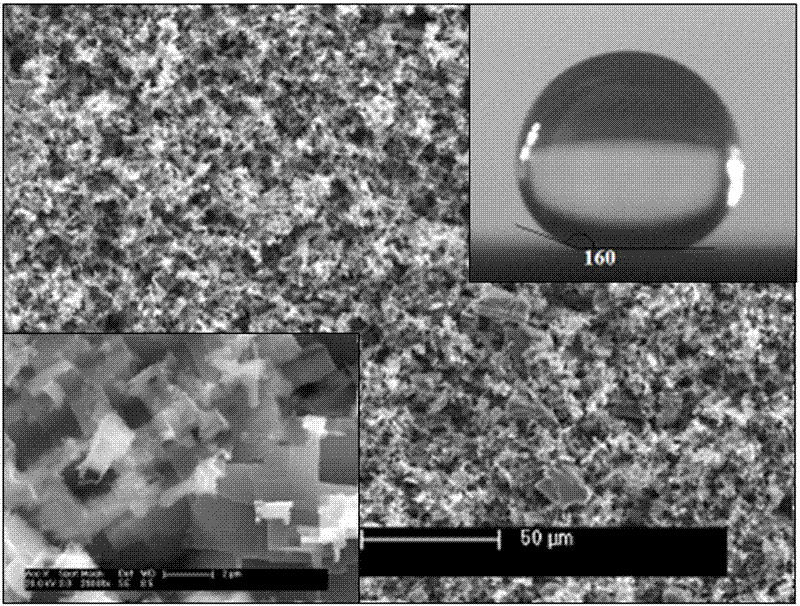 Low-cost superhydrophobic surface treatment method of aluminum alloy