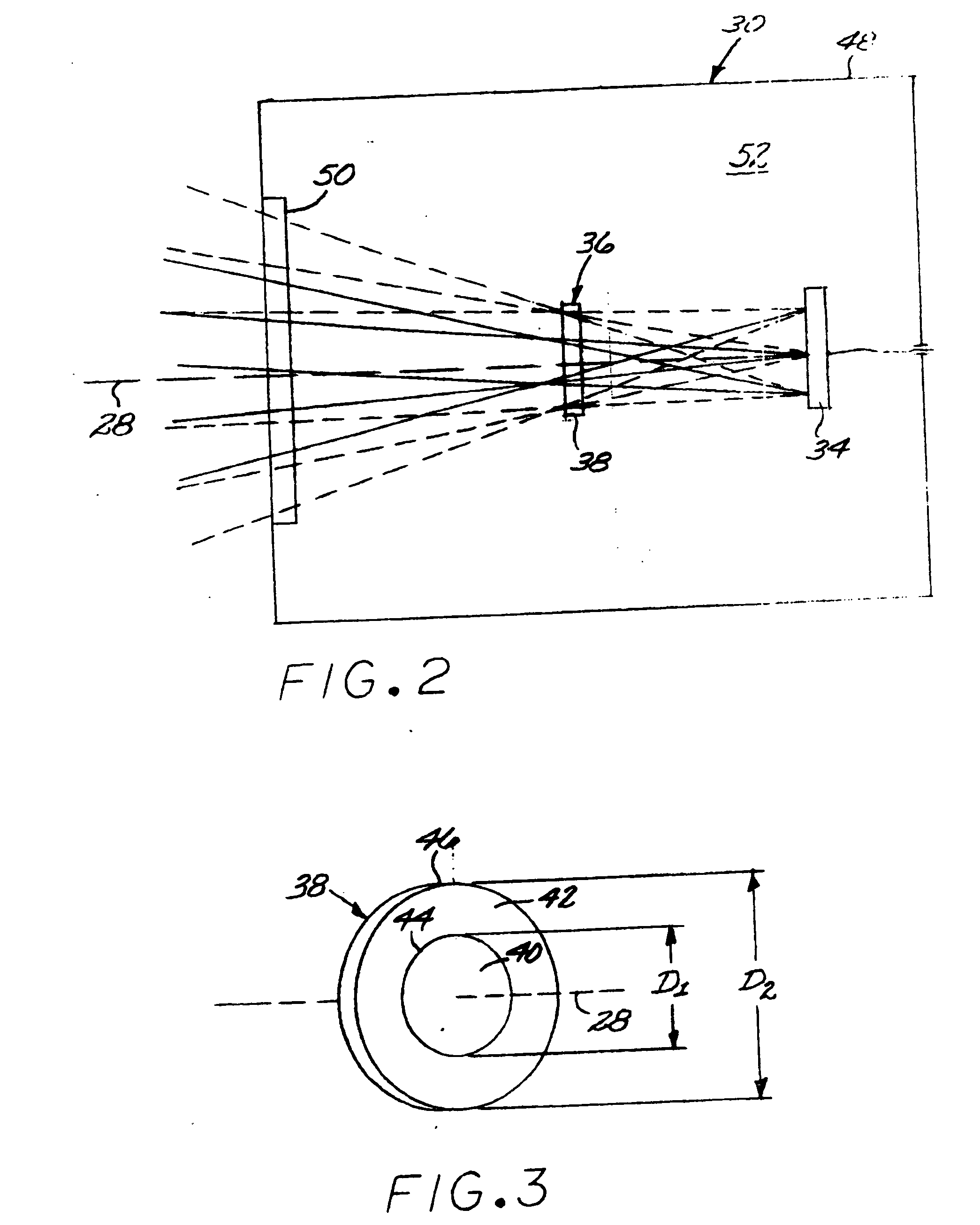 Two F-number, two-color sensor system