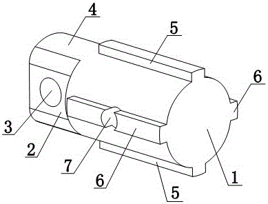A plug-in manual rotary key block