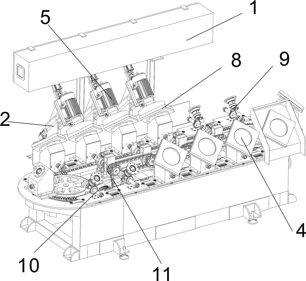 Inclined workpiece table grinding machine