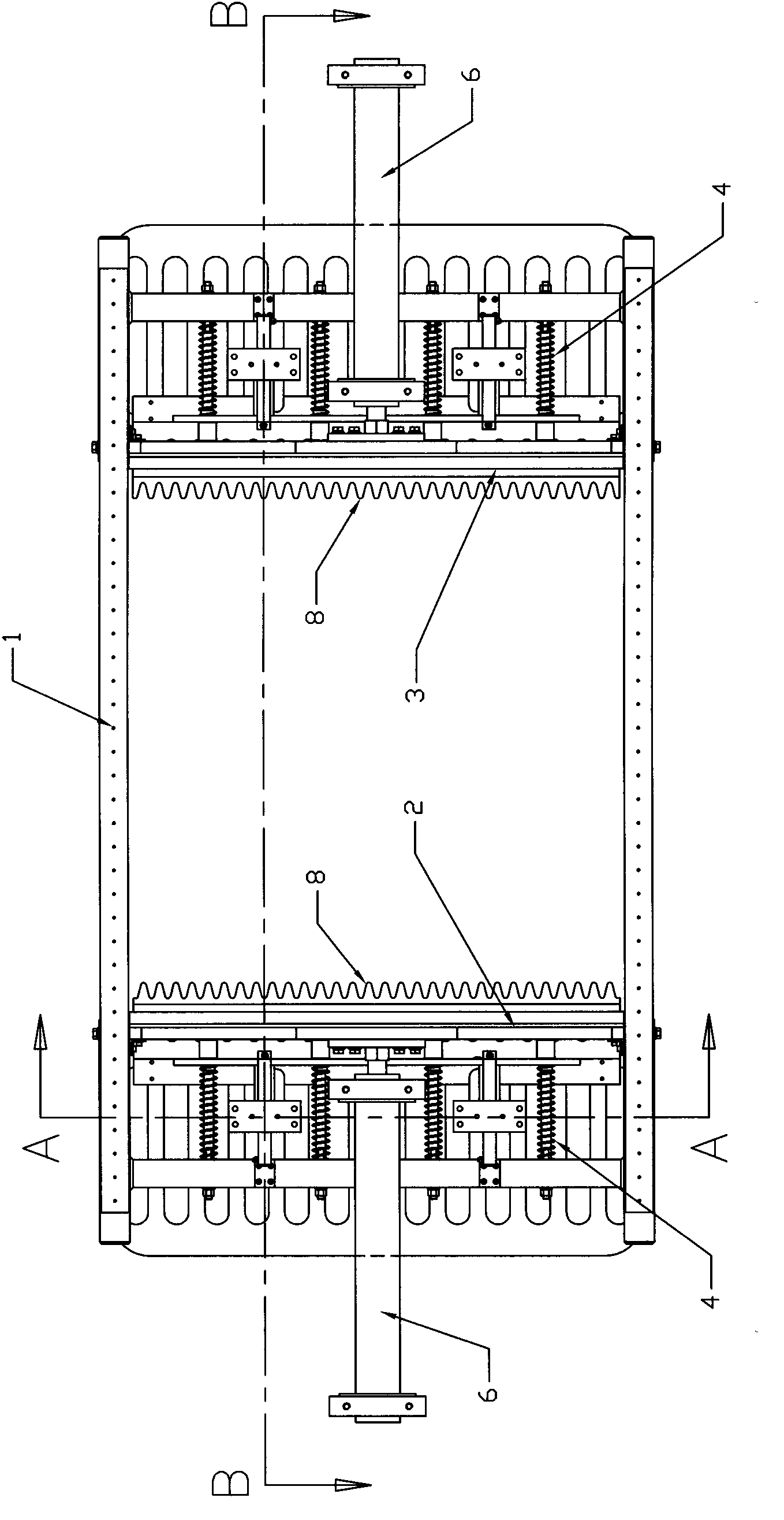 Planar clipping machine of reinforcing steel bar