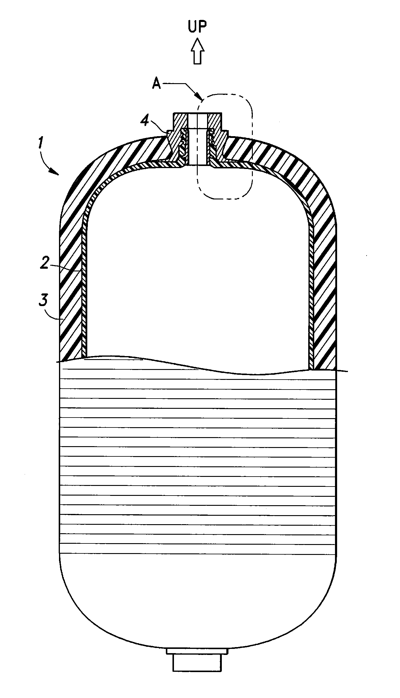 Pressure vessel having improved sealing arrangement