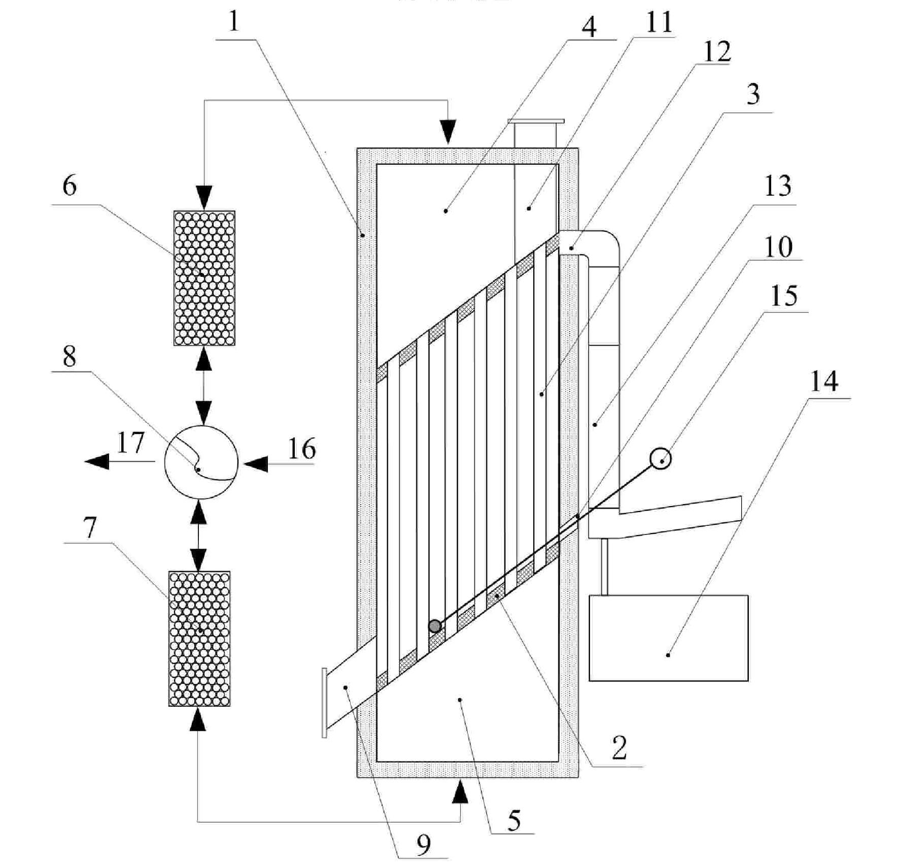 Vacuum metal smelting heat accumulation reducing furnace system