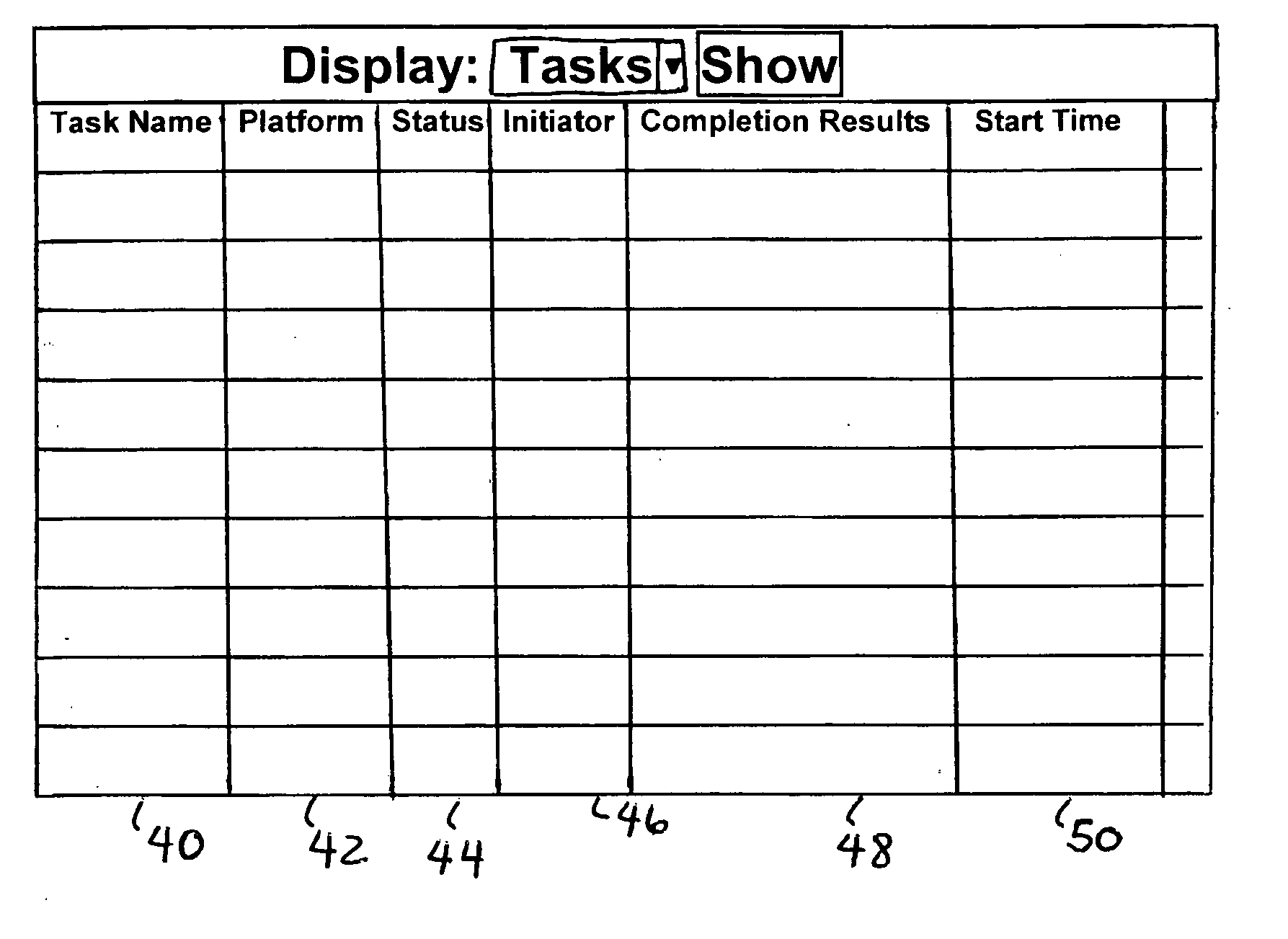 Method for indicating completion status of user initiated and system created tasks