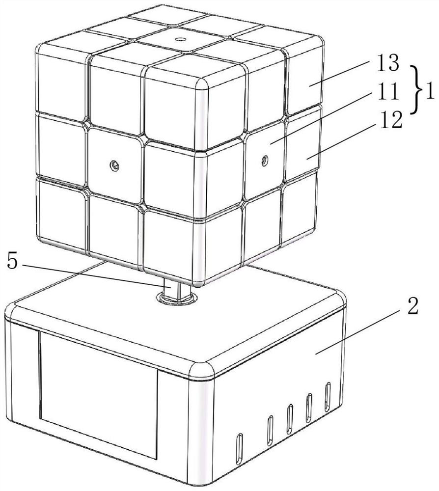 Second-order six-axis magic cube learning machine