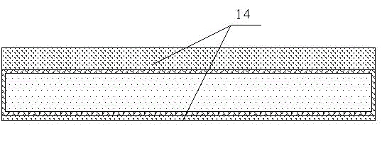 First packaged and then etched packaging structure with single chip normally installed and base islands buried and preparation method of structure