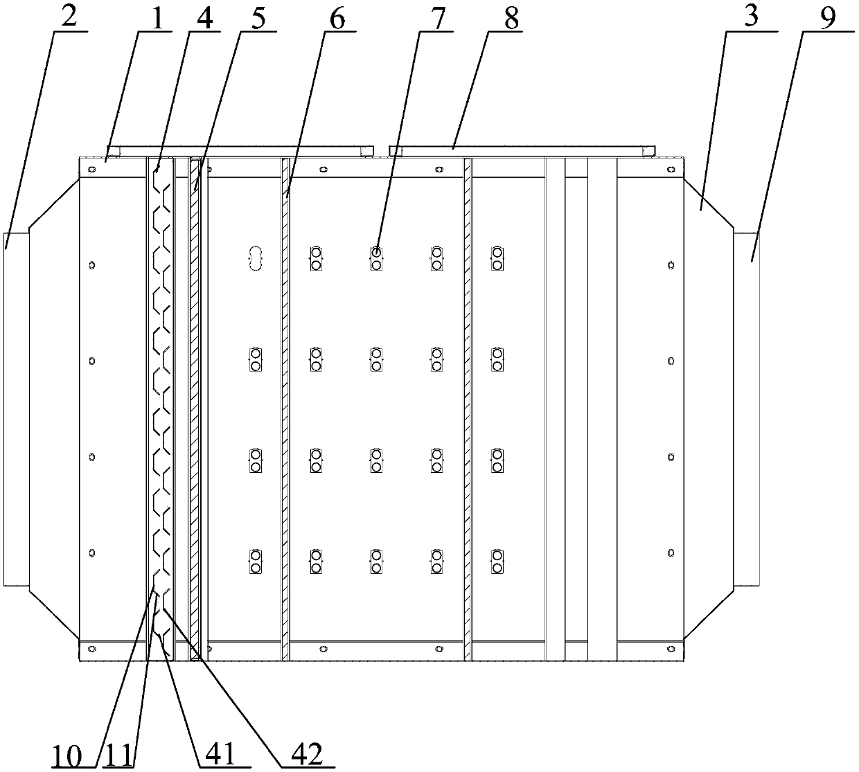 Waste gas purifying device and waste gas purifying system