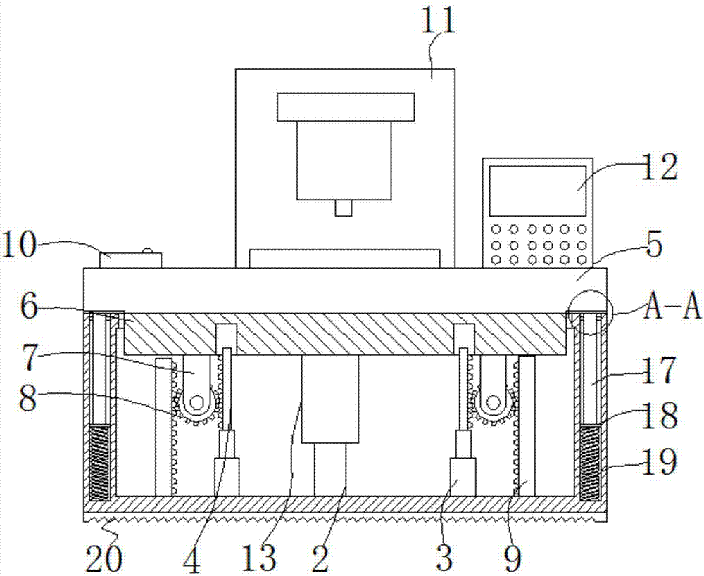 Embroidery machine with automatic lifting function