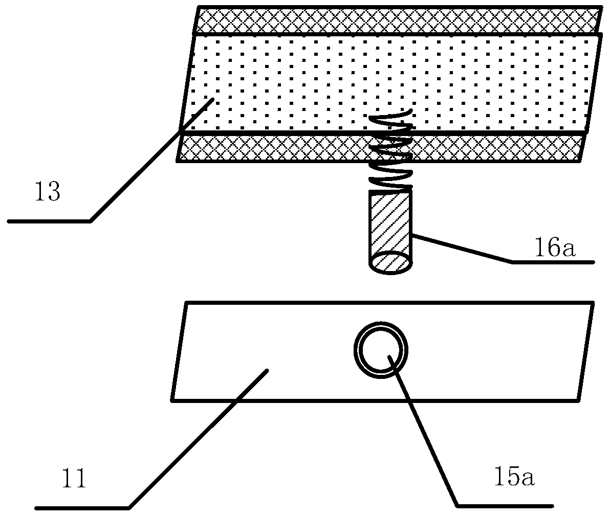 A method and device for collecting a section of a sediment layer during a mud deposition test