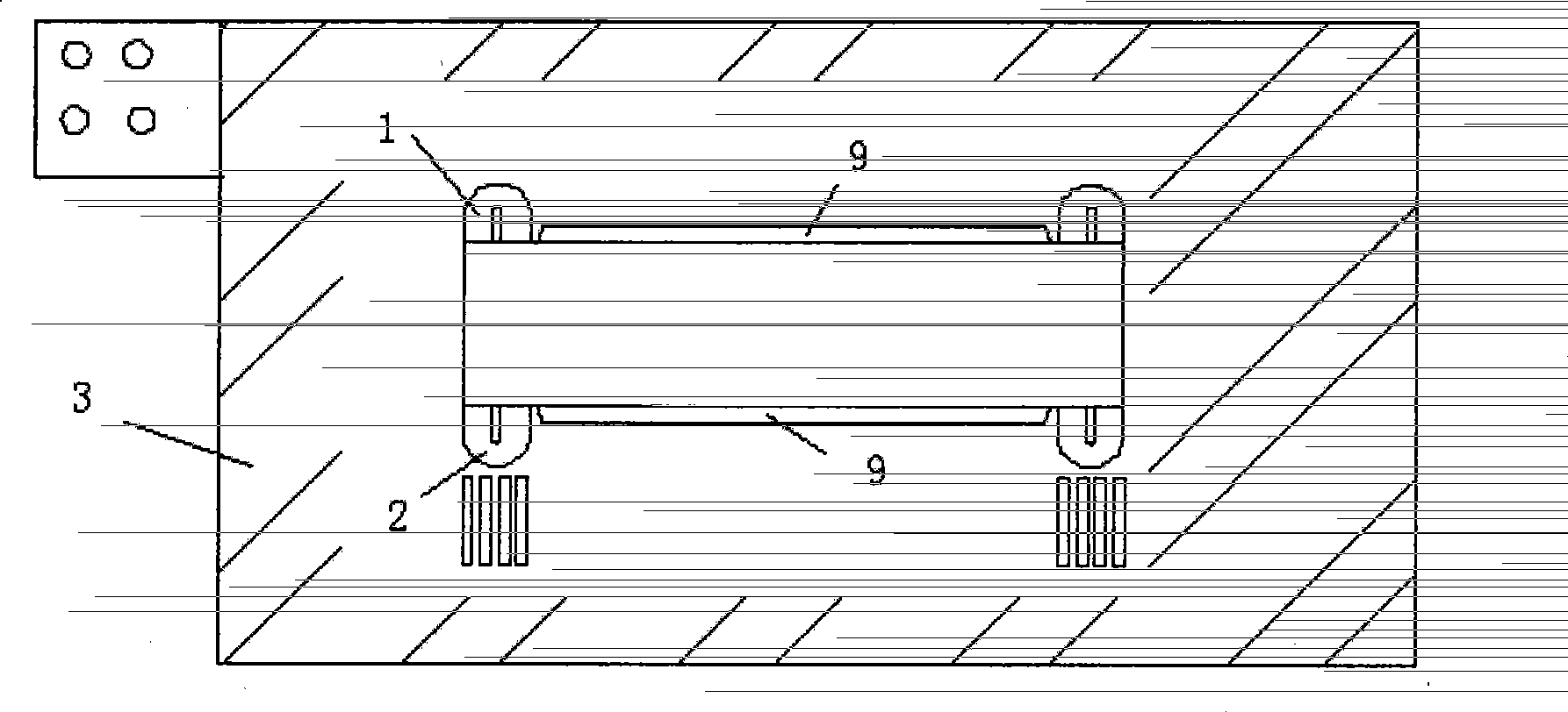 Paint immersing method of stator of outdoor open-type motor