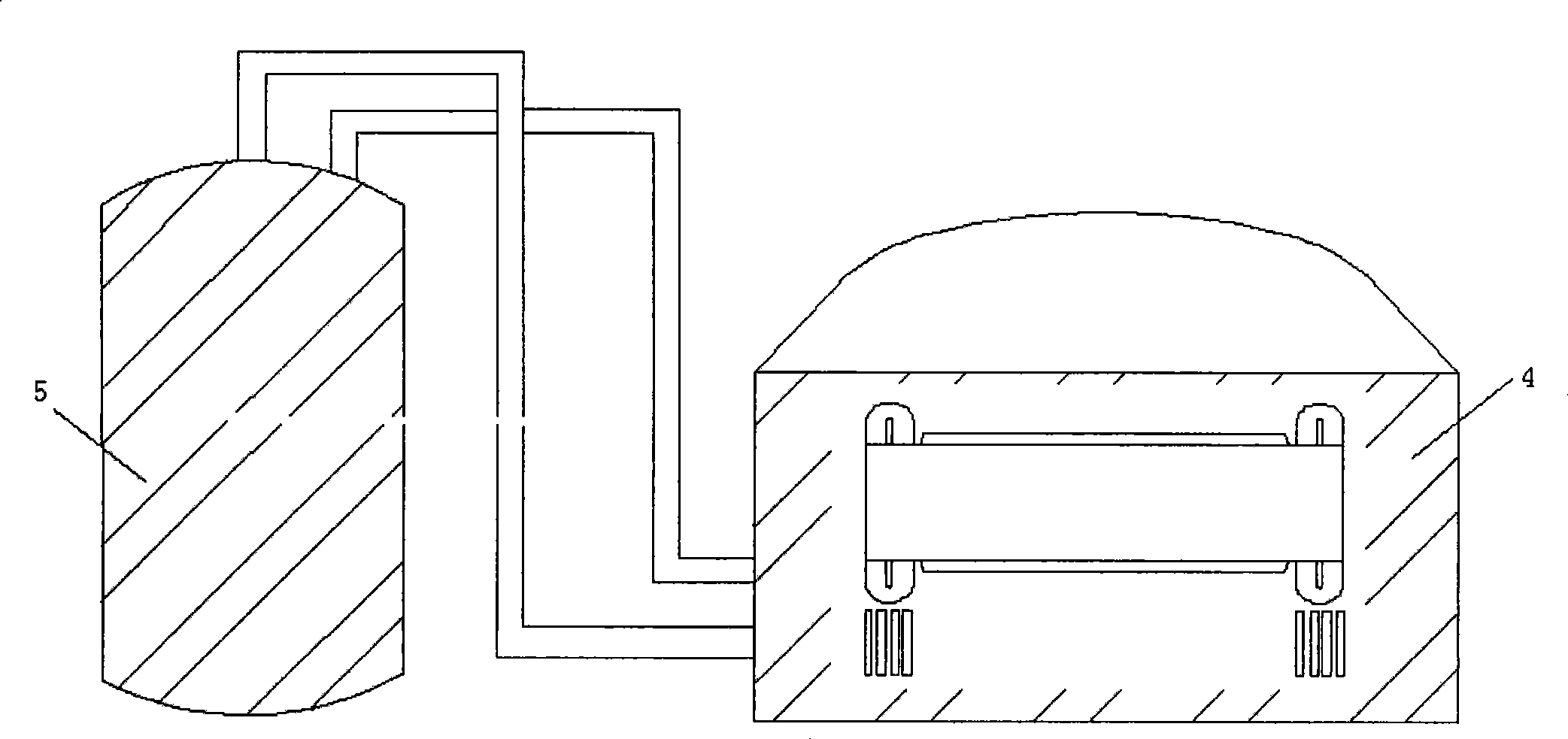 Paint immersing method of stator of outdoor open-type motor