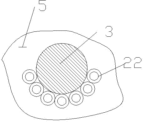 Nut protein extraction device with blowing strip and blowing stirring device