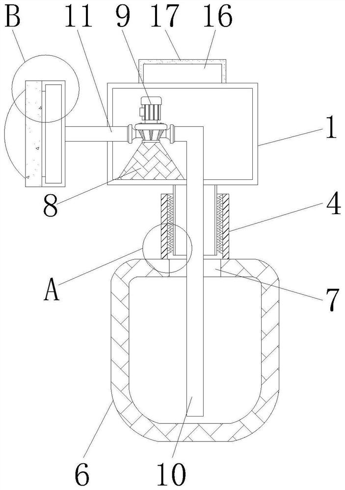 Anti-corrosion paint brushing device for joint of hanging boot and standard cone section of tower crane