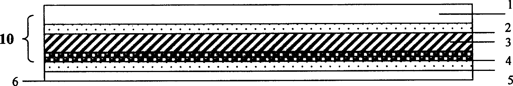 Composite film with reflecting holographic and angular color change information double property