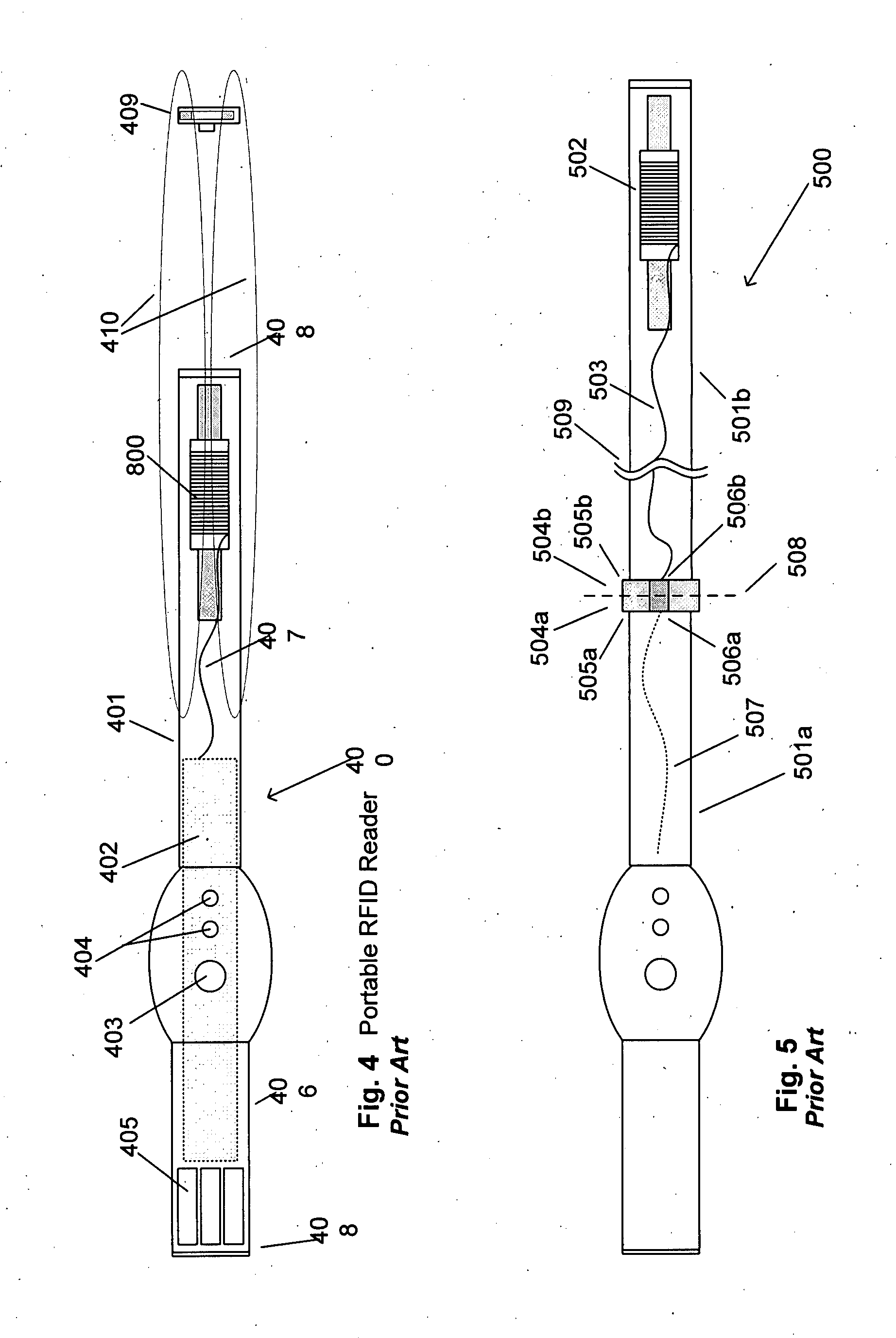 Inductively coupled extension antenna for a radio frequency identification reader