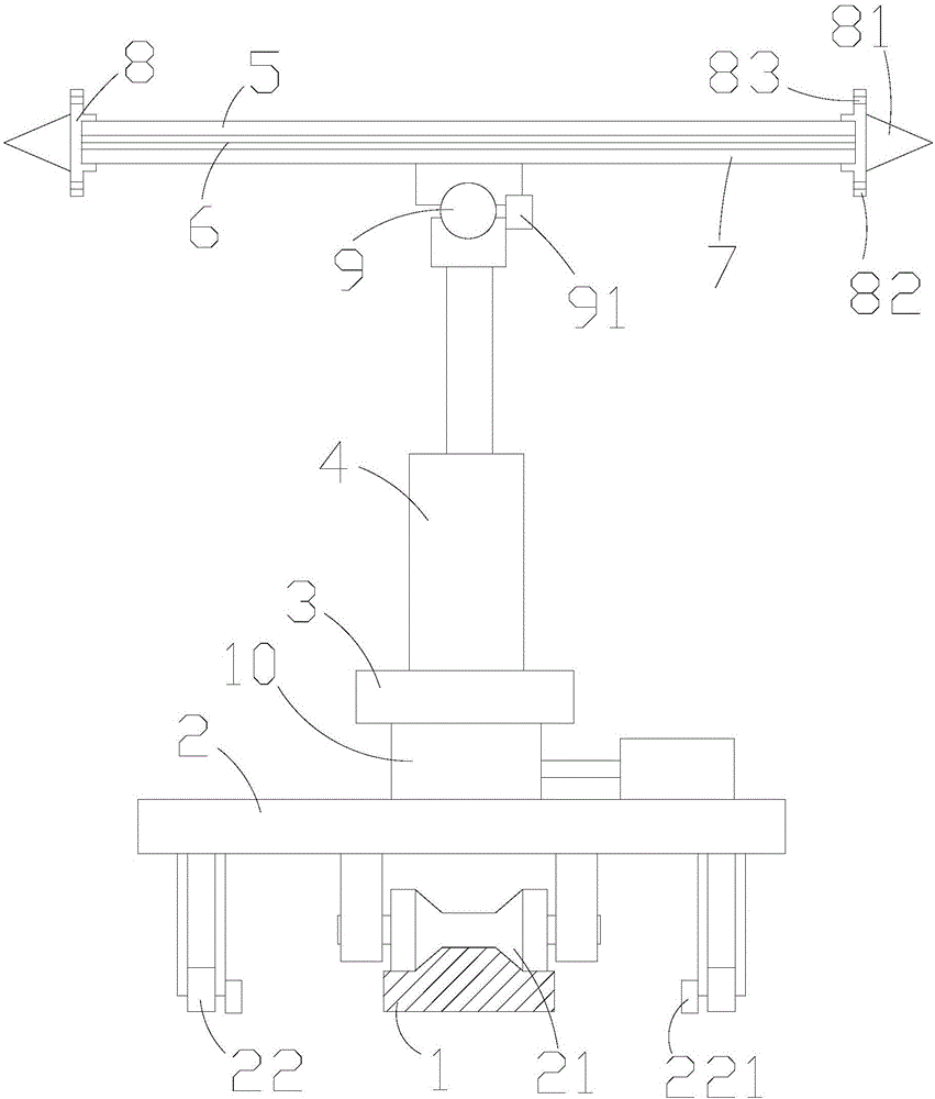 Lift rail-type rotating novel solar photovoltaic power generation system