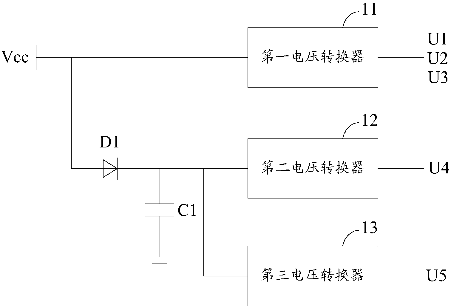 Power supply circuit of digital micromirror chip and digital micromirror chip