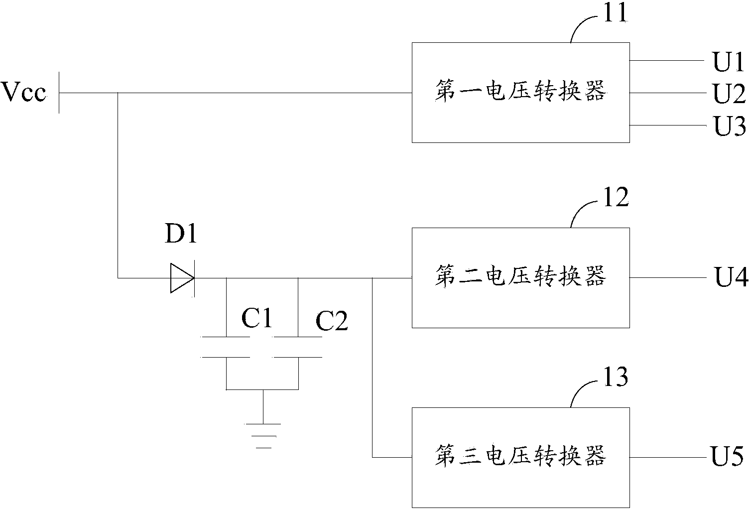 Power supply circuit of digital micromirror chip and digital micromirror chip