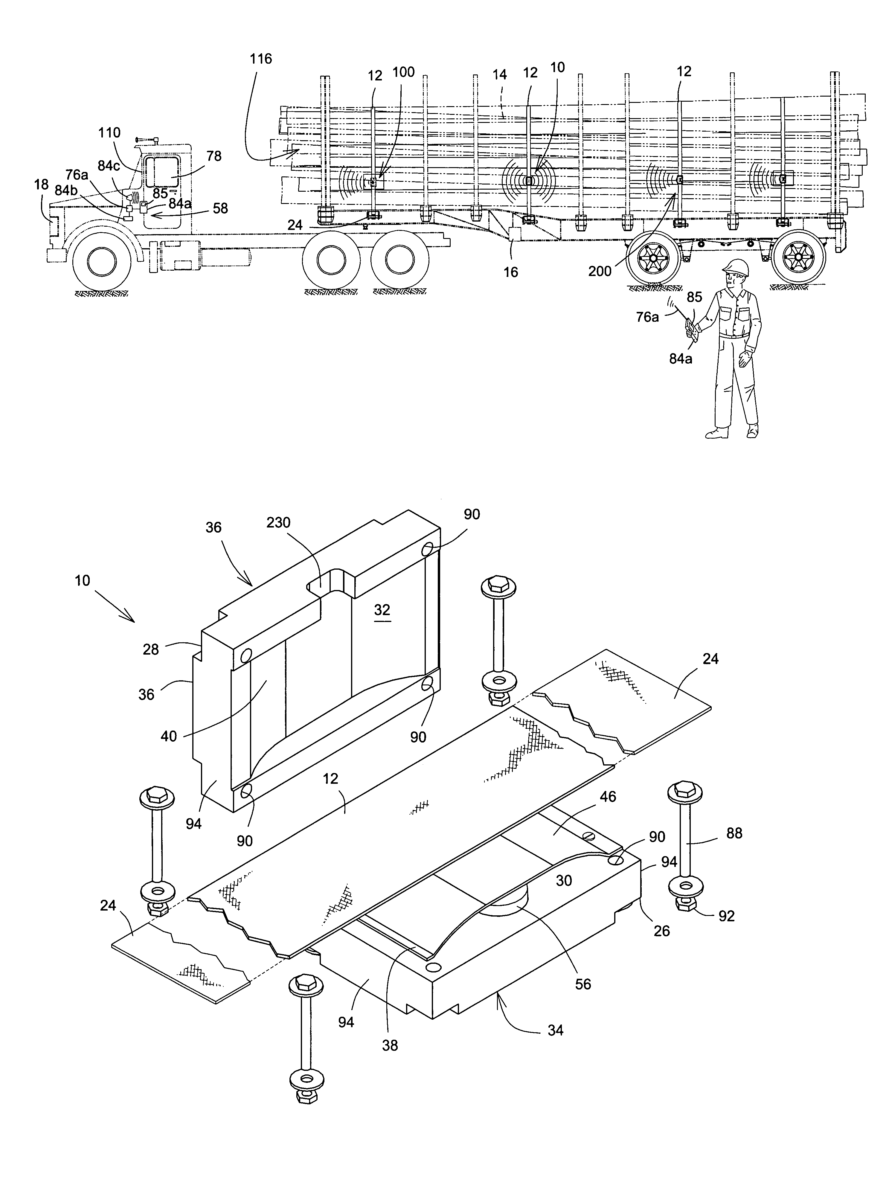 Load tension alert device