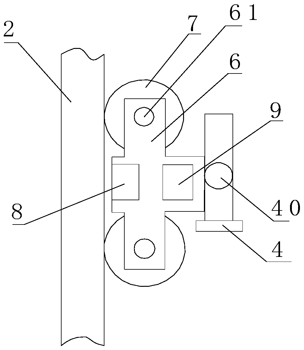 Elevator counterweight guide rail guidance stroke measurement device based on sensor technology