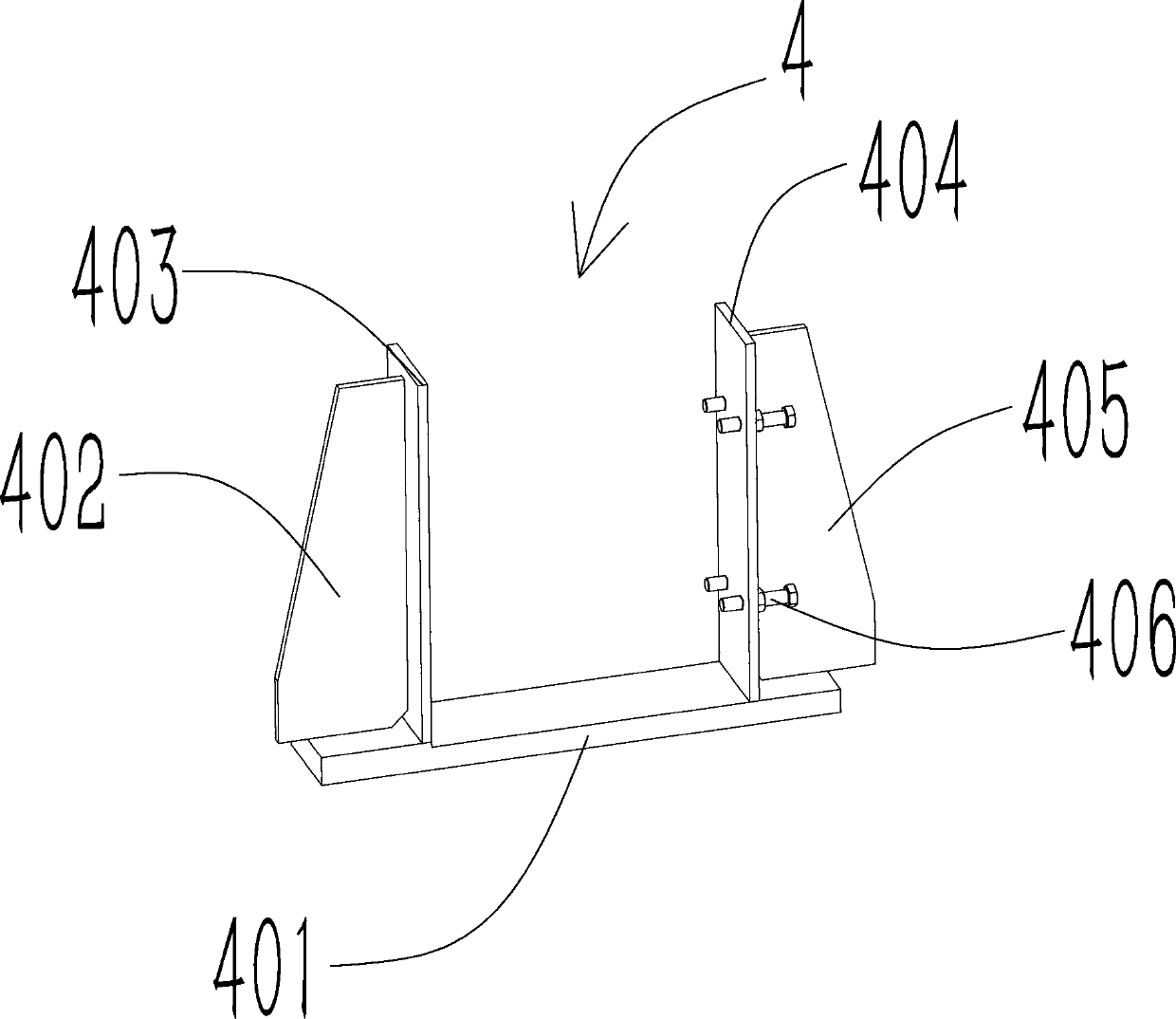 Large box beam welding platform and welding method