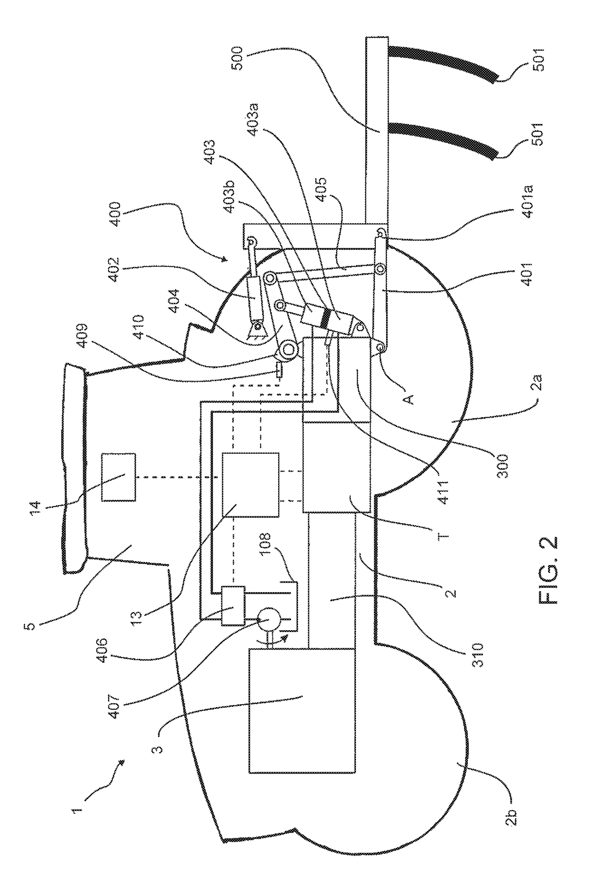 Draft force detection on a vehicle having a linkage