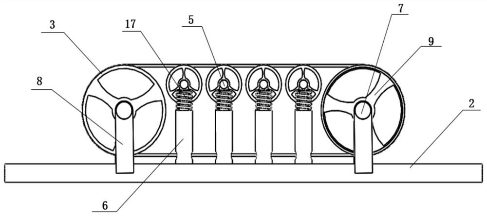 Flexible crawler-type pantograph head suitable for electric traction locomotive