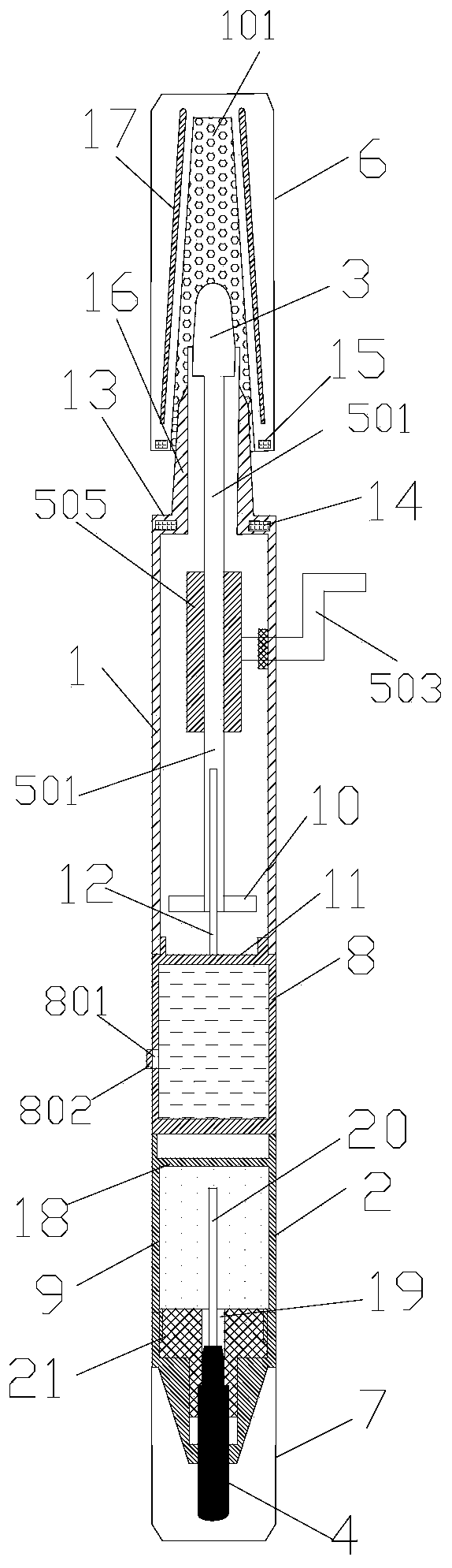 Marker pen for intraoperative operation