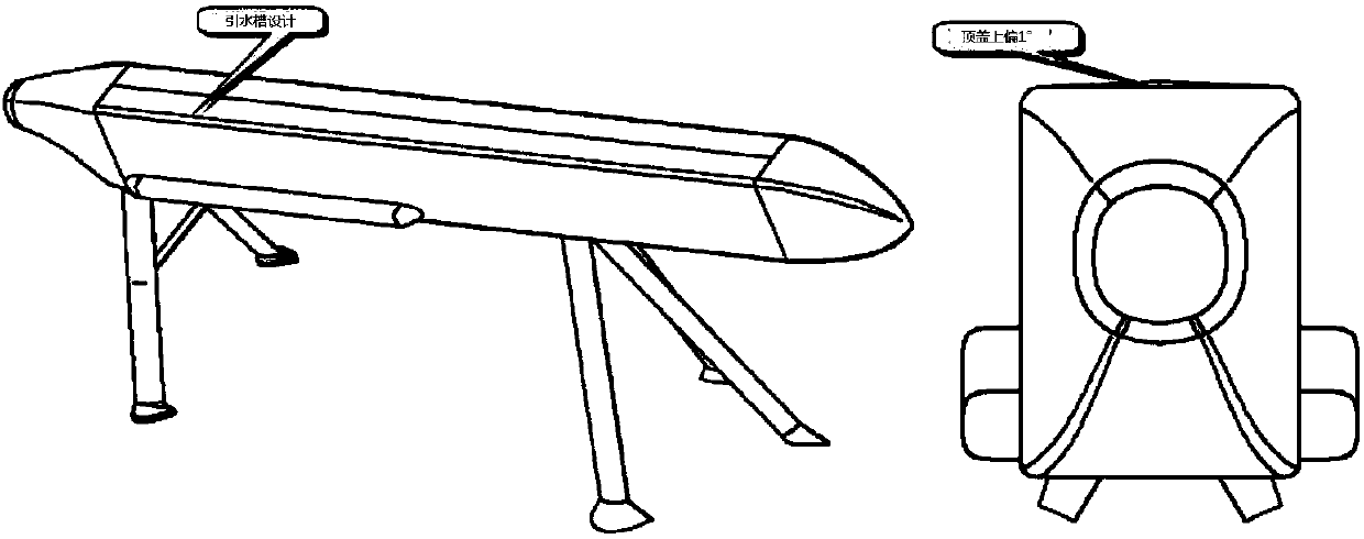 Direction-finding antenna cover with balance beam appearance