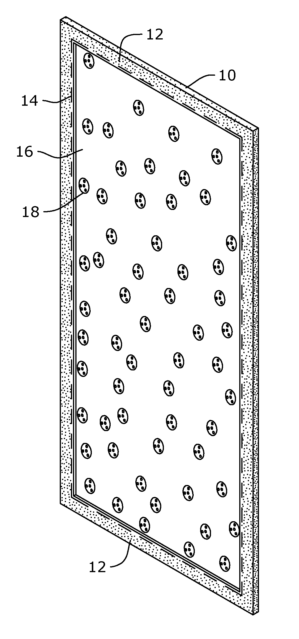 Climbing wall with compressible layer