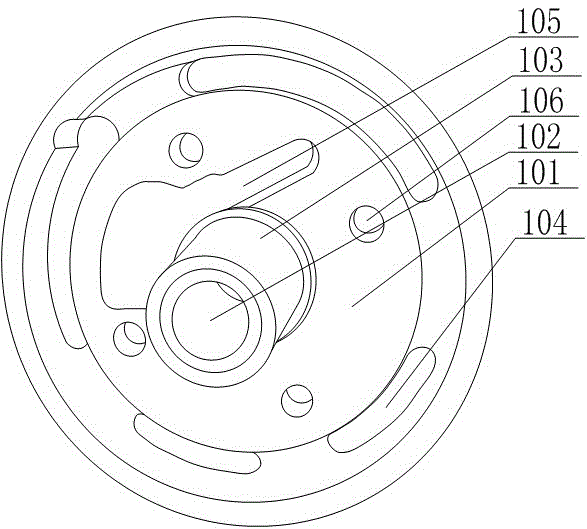 A fast positioning tool for milling hole of eccentric upper head flange