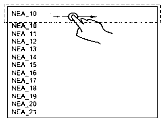 Method and device for displaying search terms