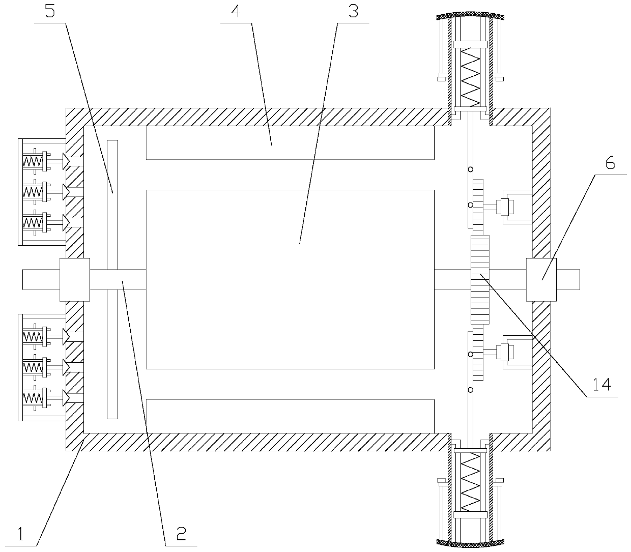 A new energy vehicle motor with dustproof function