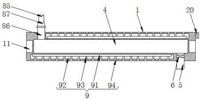 A printer shaft with heat dissipation structure