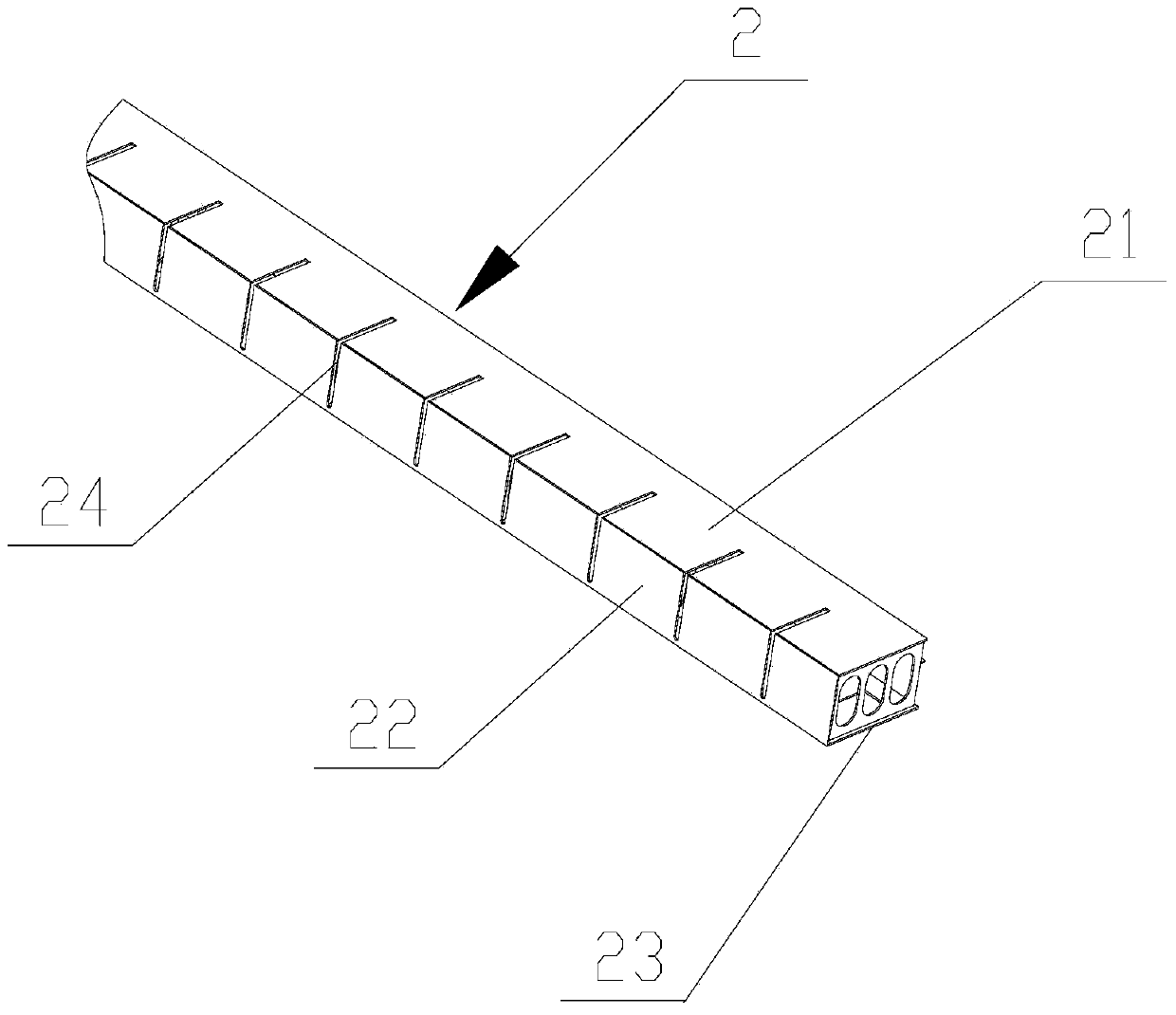 Side mould, sealing clamp and mould and method for producing reinforced wall