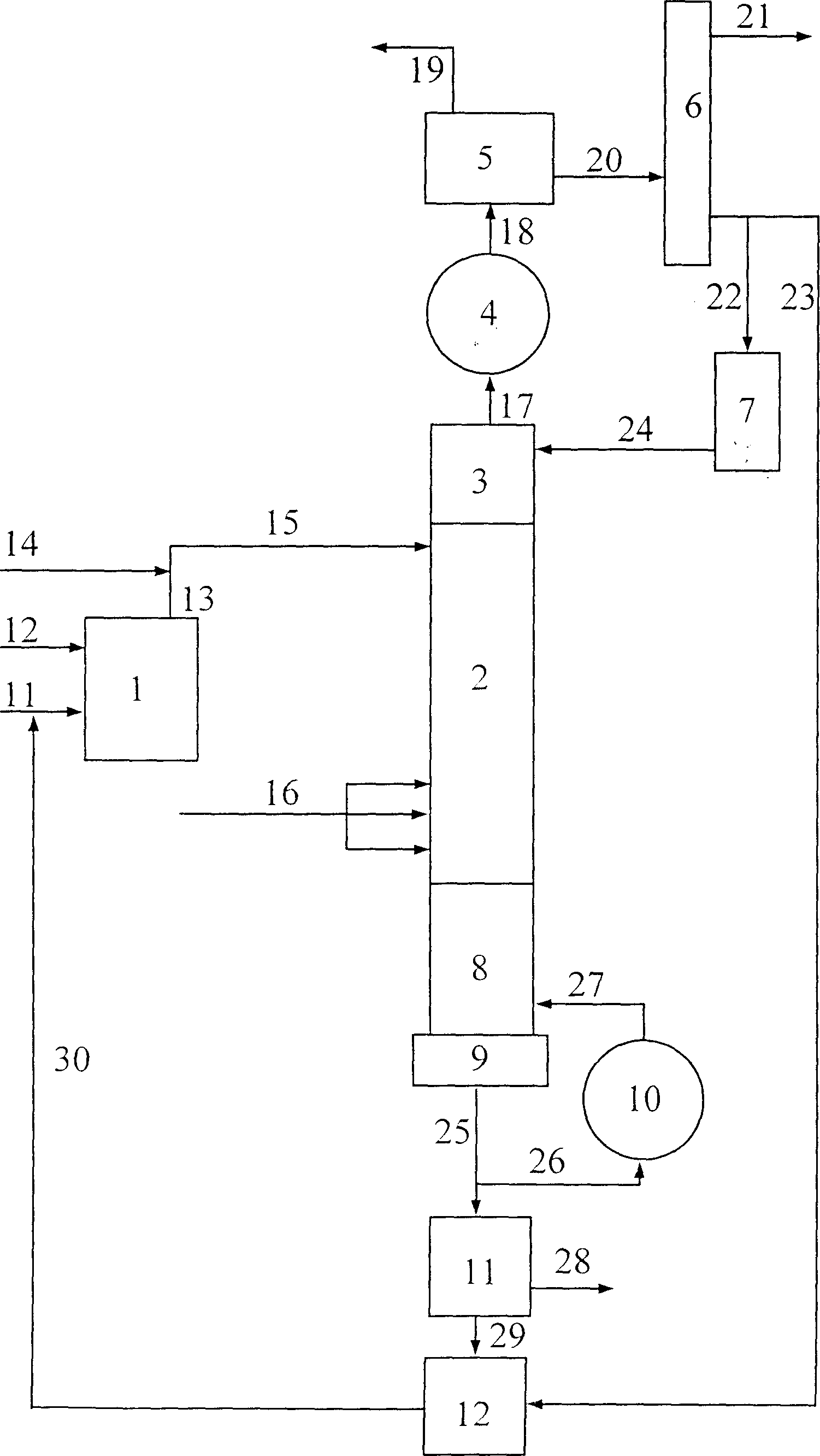 Suspension catalyst distillation process for epoxidizing alkene directly