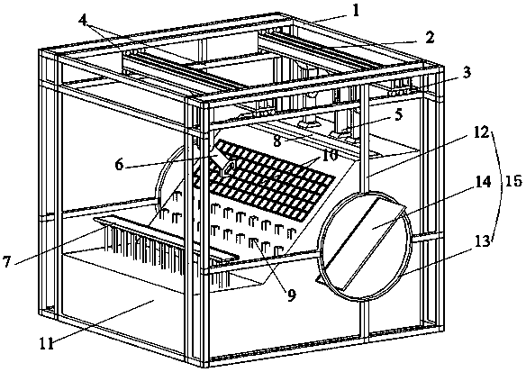 Pile-anchor support model test system for broken rock slope engineering