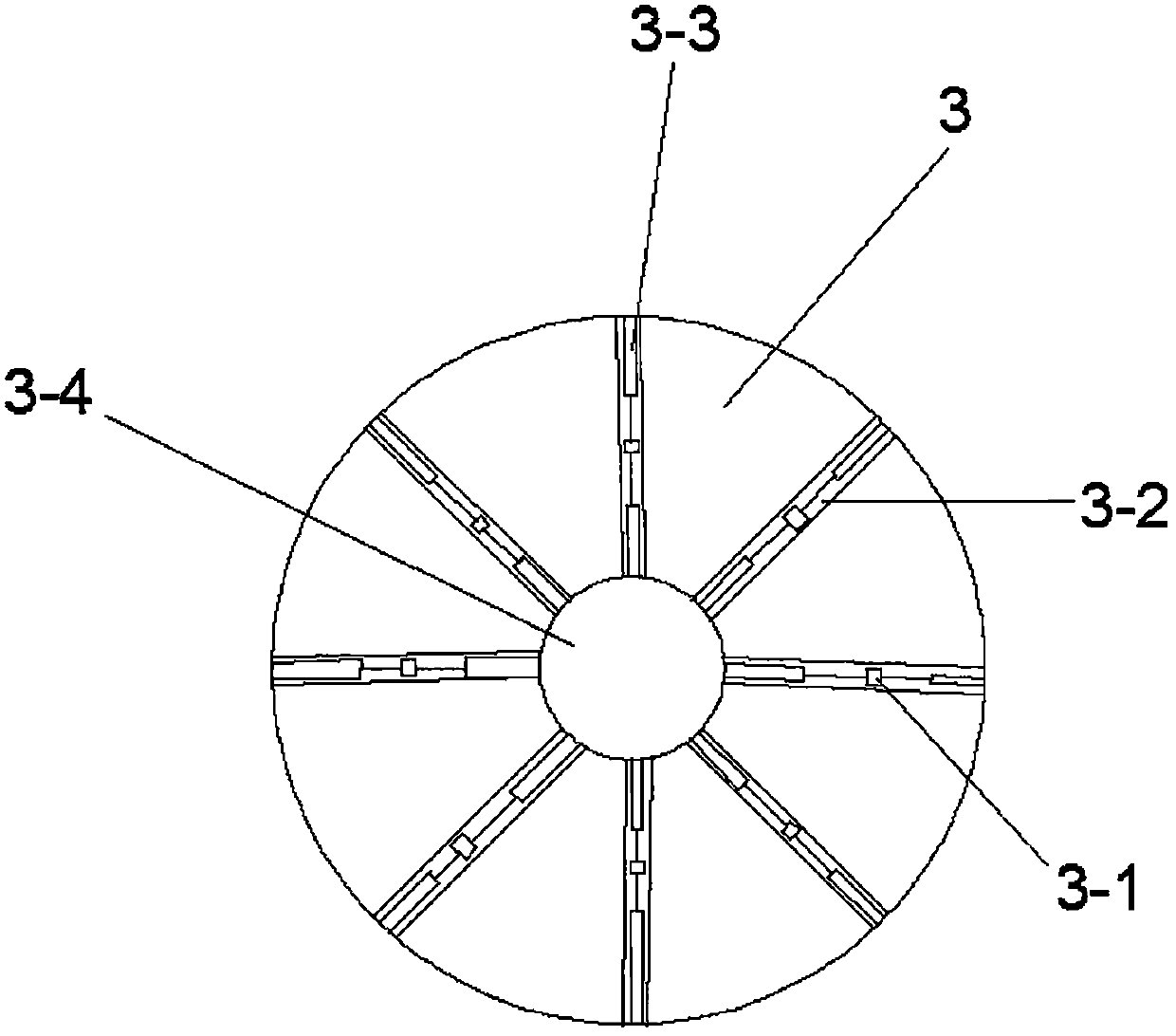 Large-diameter steel strip winding pipe die and winding method thereof