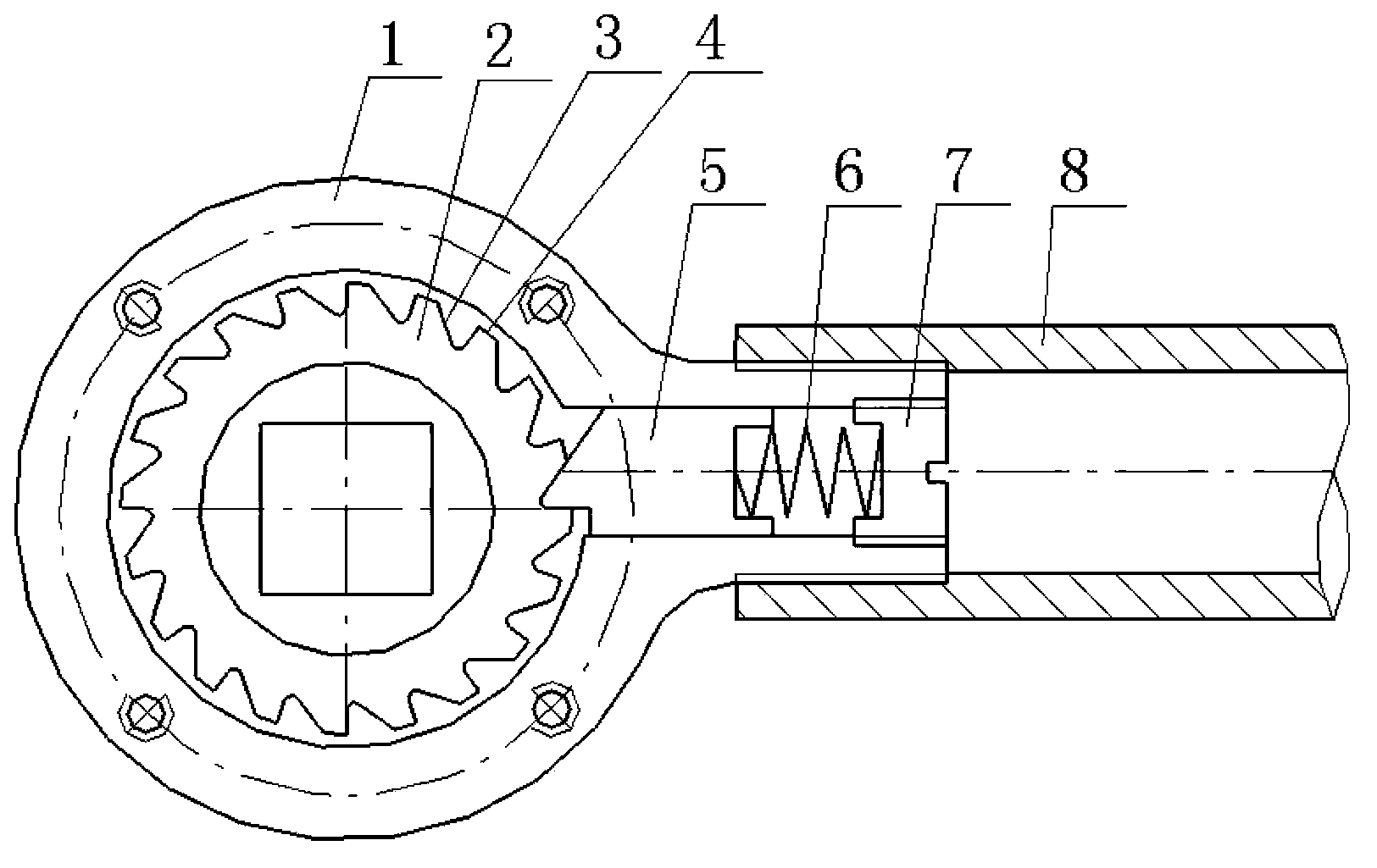 High-strength nut wrench