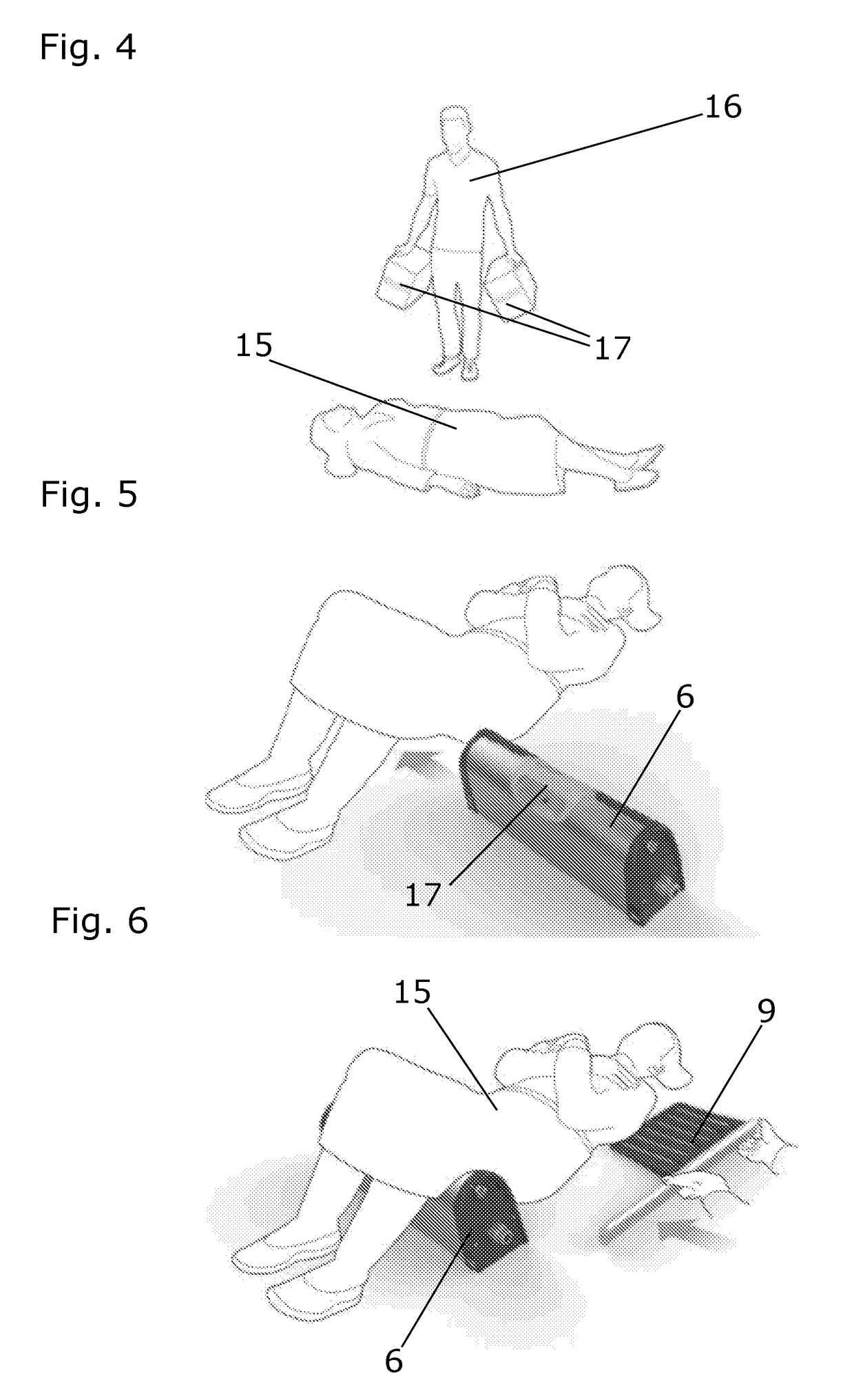 Method and equipment for raising a lying person