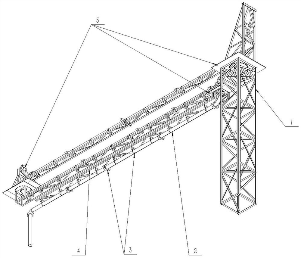 Track planning method of concrete distribution robot based on Q learning