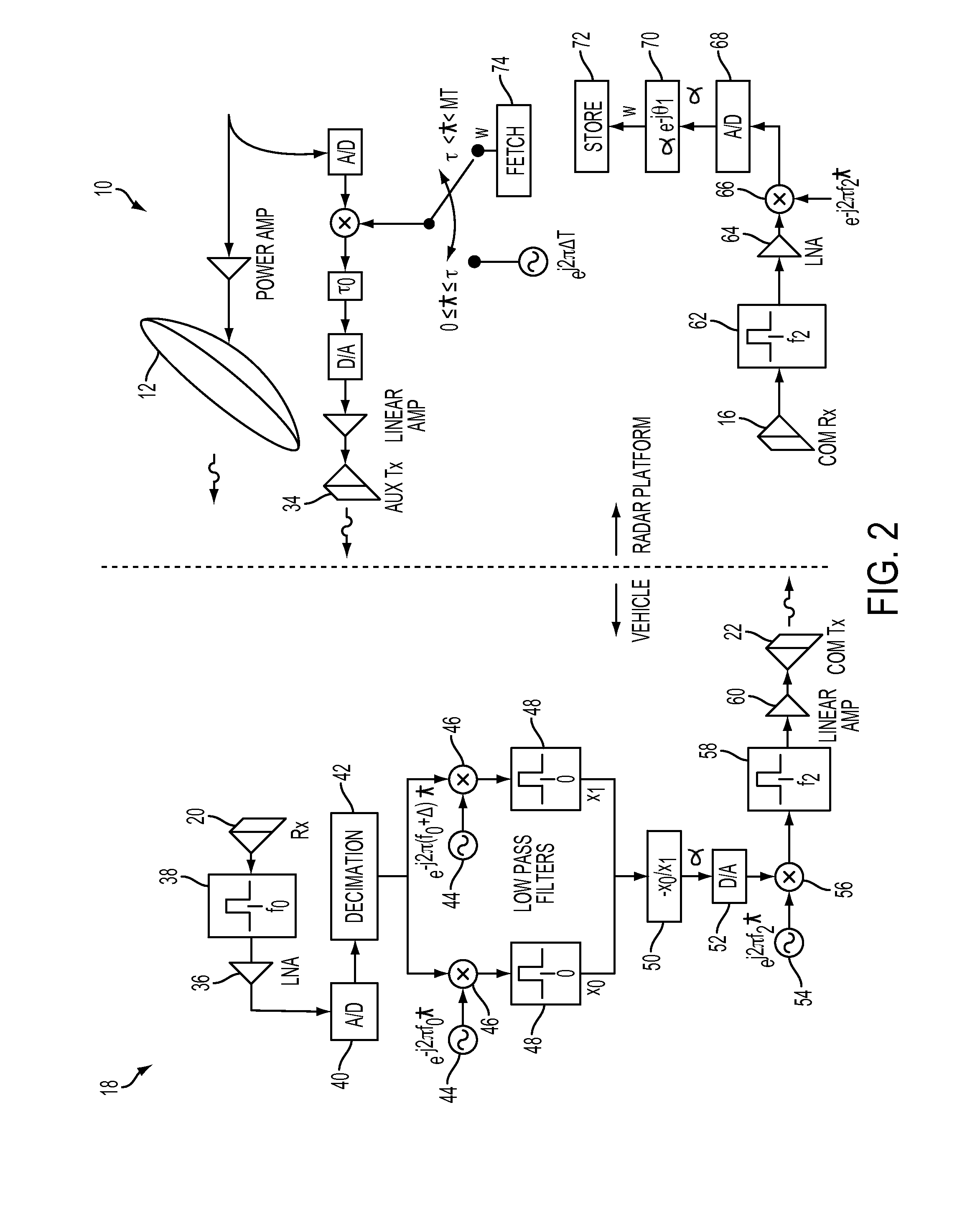 Adaptive sidelobe suppression of radar transmit antenna pattern