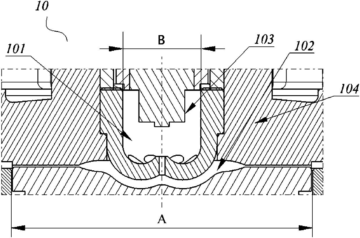 Combined combustion chamber used for piston engine